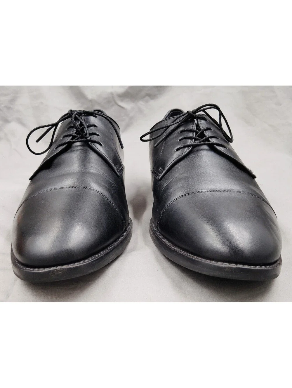 Cole Haan C11630 Lenox Hill Men's 10.5 M Black Leather Cap Toe Dress Shoes